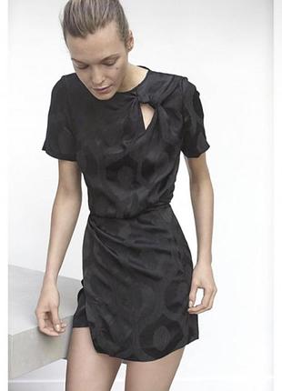Isabel marant черная блуза атлас с узором хлопок рами вискоза resort 2016 блузка топ