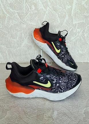 Кроссовки (nike run flow gs black) размер 37-38