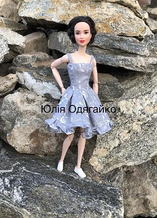 Одяг для ляльки барбі, короткий сарафан. плаття для ляльок barbie