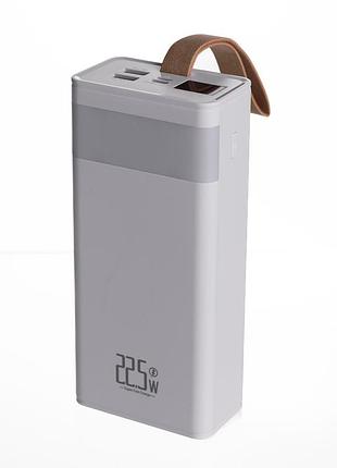 Повербанк 30000 mah зі швидким заряджанням і ліхтариком 22.5 вт powerbank заряджання для телефона ґаджетів білий hp-n50