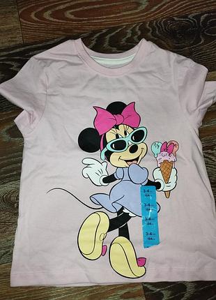 Футболка minnie mouse на 3-4 роки