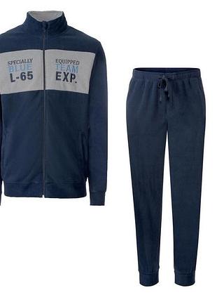 Спортивный костюм (толстовка и штаны) для мужчины livergy lidl 335018 l синий