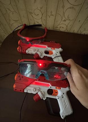 Набір лазерних бластерів zuru x-shot laser 360.бластери zuru x-shot. іграшкова зброя. пістолети. бластер.