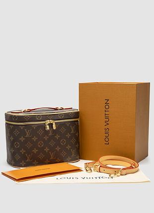 Сумка louis nice bb vanity case vuitton monogram canvas