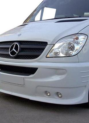 Накладка на передний бампер с 4 фарами (2006-2013) для mercedes sprinter w906 2006–2018 гг
