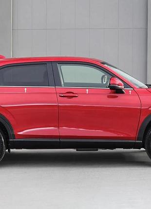 Нижня окантовка стекол omsaline (10 шт, нерж) для honda enp1 2022- рр