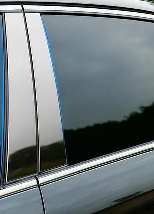 Накладки на дверные стойки из нержавеющей стали (6 шт) для honda civic sedan viii 2006-2011 гг