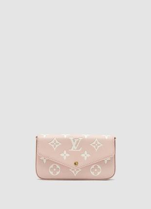 Сумка louis félicie pochette vuitton bag white/pink
