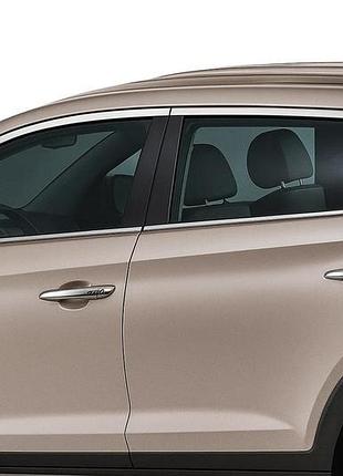 Верхня окантовка вікон (10 шт, нерж) для hyundai tucson tl 2016-2021 рр