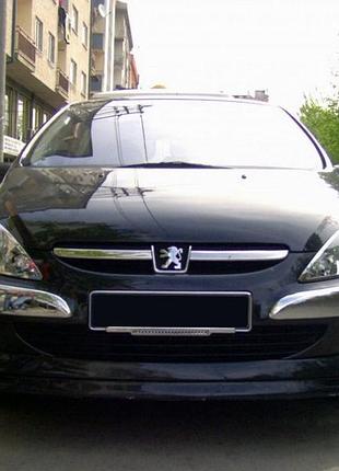 Передня нижня накладка (під фарбування) для peugeot 307 2001-2008 рр