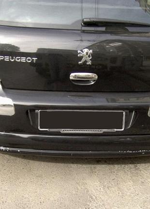 Задня нижня накладка (під фарбування) для peugeot 307 2001-2008 рр