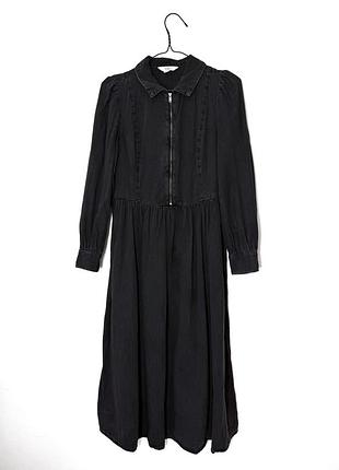 Чорна довга джинсова сукня marks&spencer