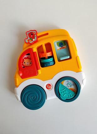 Іграшка інтерактивна розвивальна машинка дошка веселі тваринки fisher price