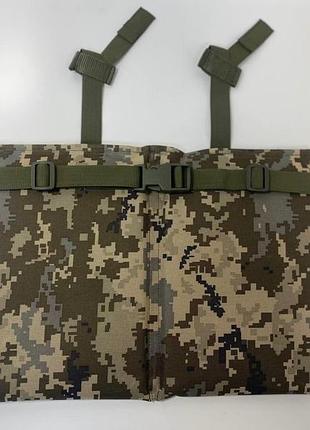Тактичний каремат 15 мм для сидіння складний піджопник на дуже надійній системі molle піксель
