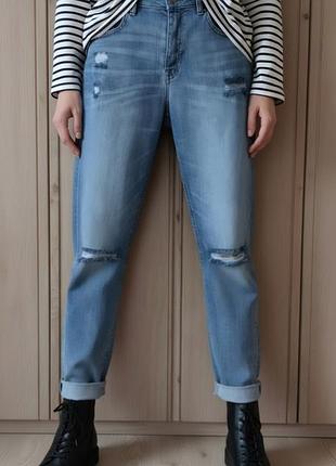 Джисы рваные бойфренд 46-48рh&m