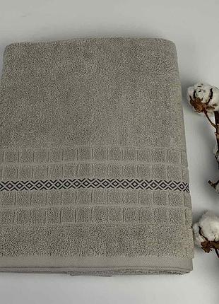 Рушник pupilla 70x140 arya model-1 світло-сірий