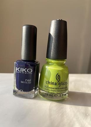Набір лаків для нігтів kiko і china glaze
