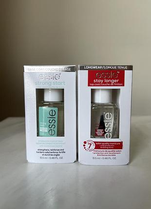 Основа під лак essie strong start / топове покриття stay longer - ціна за штуку