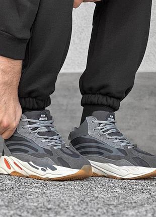 Зимові кросівки adidas yeezy boost 700 v для хлопчика no brand сірий (2695-5 grey 39 (25,5 см))