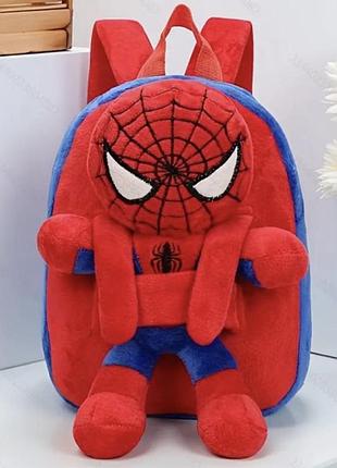 Дитячий рюкзак «людина-павук» “spider man” з іграшкою, новий