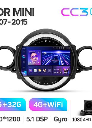 Штатна магнітола teyes cc3 2k 4+32 gb bmw mini 2007-2015 (f1) 9"