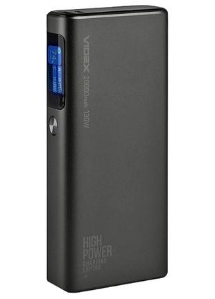 Повербанк videx vpb-323 20000 mah 100w power delivery черный