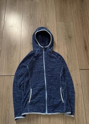 Жіноче флісове  зіп худі mountain warehouse розмір s/m синій
