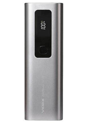 Повербанк videx vpb-366 20000 mah 100w power delivery li-ion серый