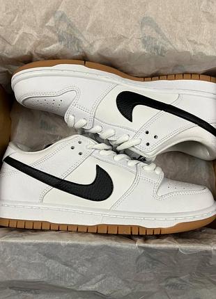 Кросівки nike sb dunk white gum