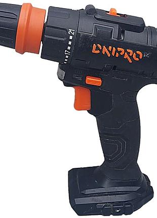 Шуруповерт б/у dnipro-m cd-218q + 1 батарея bp-220 + зарядное устройство fc-230