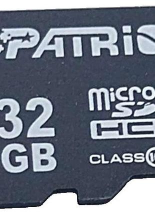 Карта флэш памяти б/у patriot microsdhc 32gb uhs-i u1 class10
