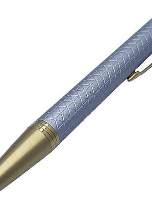 Ручка листкова кулькова пір'яна б/у parker im 17 premium warm silver