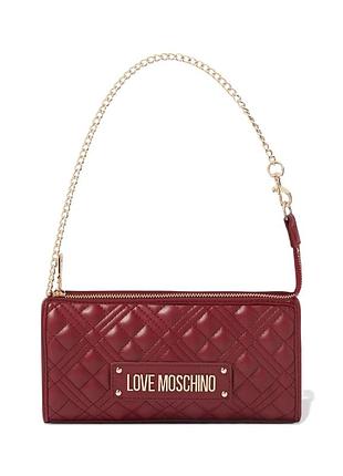 Жіноча сумка love moschino quilted shoulder bag бордова