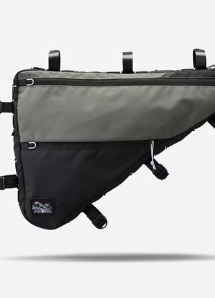Велосипедна сумка на раму (велосумка) rockrider advt 500 full frame 8,5 л сірий