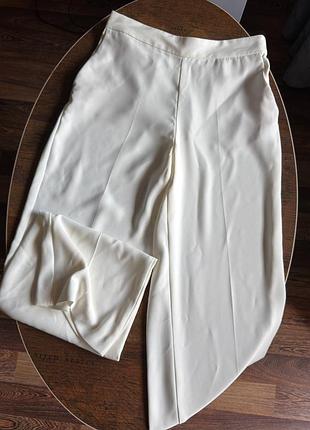 Шикарные белые штано брюки палаццо zara