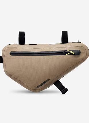 Велосипедная сумка на раму (велосумка) rockrider advt 900 m ipx3 3 л бежевый
