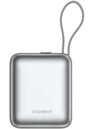 Повербанк choetech 10000 mah 35w pd 3.0 usb type-c с led дисплеем
