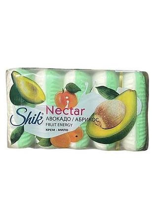 Крем-мыло туалетное экопак 5шт 70г nectar авокадо и абрикос тм shik