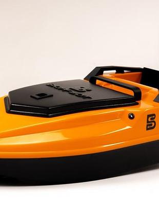Карповый кораблик skiffbot pro s с gps, бункер 3 кг, пульт, акб 21а, 3 года гарантии, глубинмер в подарок белый