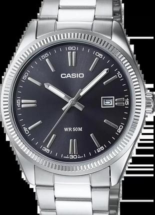 Часы мужские casio timeless collection mtp-1302d-1a1vef чёрный циферблат