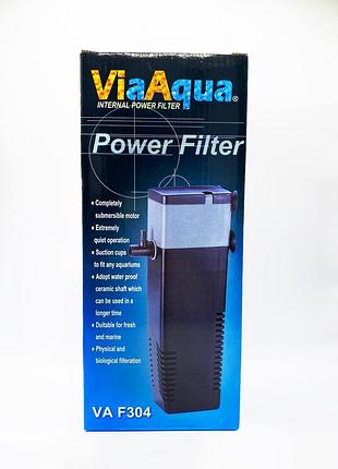 Внутренний фильтр-аэратор для аквариума объемом до 140 л, viaaqua va-f304