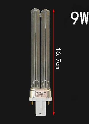 Двоконтактна ультрафіолетова uv-лампа 9w для стерилізаторів atman uv-9w