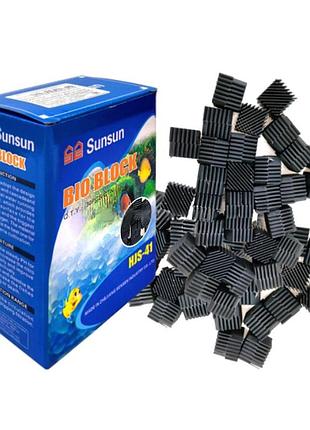 Биозагрузка для фильтра, биоблоки sunsun hjs-41