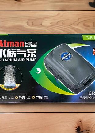 Одноканальний компресор для акваріума atman cr-20