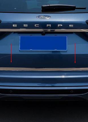 Кромка багажника (нерж.) omsaline - італійська нержавійка для ford kuga/escape 2019- рр
