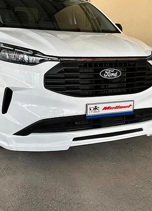 Накладка на передній бампер (під фарбування) для ford custom 2023- рр