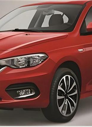 Решітка радіатора dpt (2016-2020, чорний глянець) для fiat tipo 2016- рр