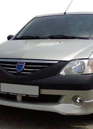 Передний бампер (накладка, грунт под покраску) для renault logan i 2005-2008 гг
