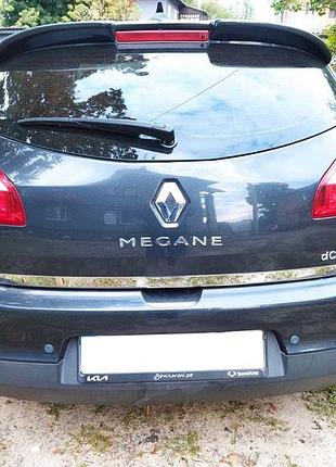 Кромка багажника (hb, нерж.) для renault megane iii 2009-2016 рр