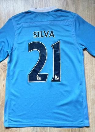 Чоловіча колекційна футболка джерсі umbro manchester city 21 silva2 фото